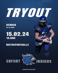 Informationen Probetraining American Football Erfurt Herren