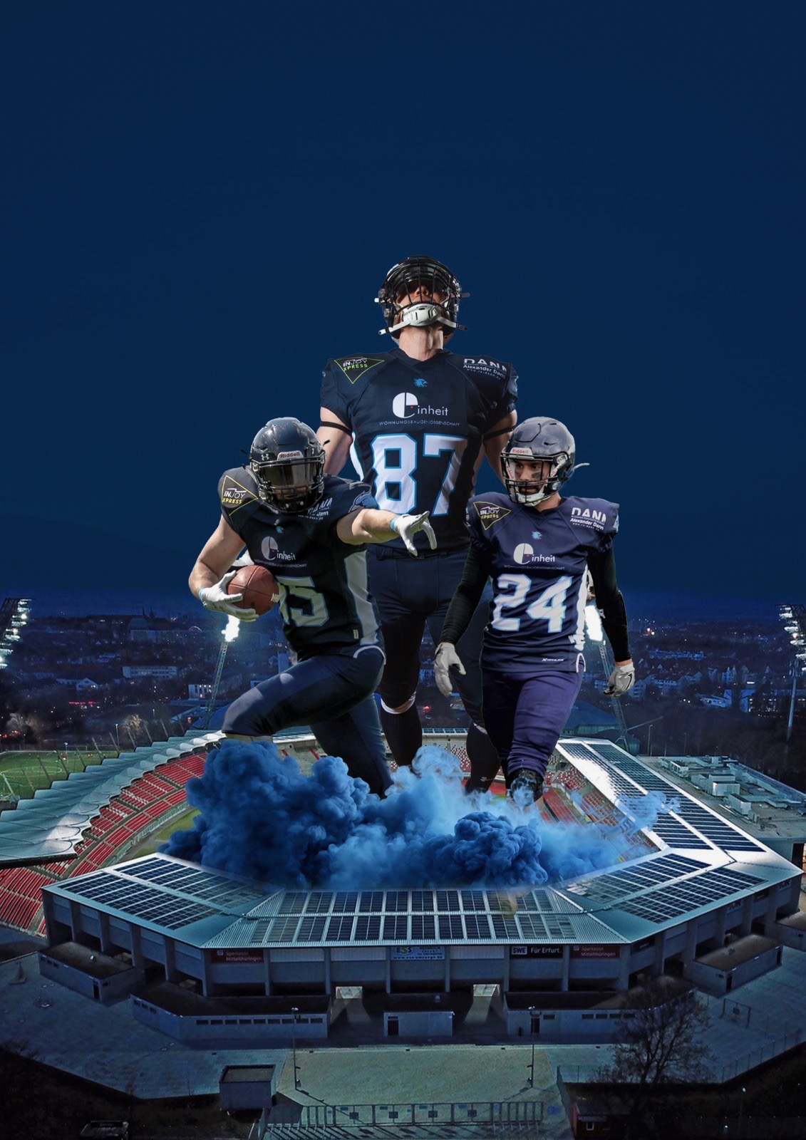American Football in Erfurt - Steigerwaldstadion